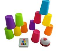 Stacking Cup Games for Kids | Educational Set with Funny Patterns | Quick Match Toys, Portable Learning Tool for Fine Motor, Hand-Eye Coordination,Cognitive Development