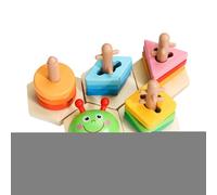 Stacking Toys, Shape Sorter, Wooden Educational Sensory Game for and Kids, Preschool Learning Attivities at Home, Preschool Learning Activities, Sensory Game for Home Play Holiday Travel Car Trip Dayc