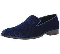Stacy Adams Mocassino da Uomo Saunders in Velluto, Scarpe Blu Reale, 44.5 EU