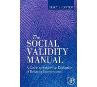 Stacy L. Carter The Social Validity Manual (Copertina rigida)