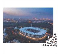 Stadio al crepuscolo, paesaggio urbano, puzzle da 1000 pezzi, luci notturne dello stadio, giochi educativi per adulti, bellissima decorazione, sfida ad alta difficoltà, compleanno 70x50 cm regali