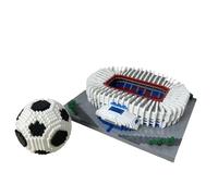 Stadio di calcio di Parigi con palla da calcio micro blocchi giocattoli da costruzione esperienza gioia del calcio buon regalo deco