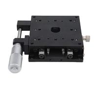 Stadio Lineare Asse X Manuale Piattaforma Scorrevole 80x80mm Alluminio Leggero Alta Precisione - Movimento Regolare, Resistente e Silenzioso per Strumenti Ottici e Strumentazione