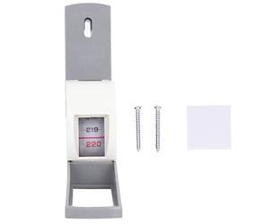 Stadiometro Compatto da Parete, Misuratore di Altezza per Bambini e Adulti, ABS, Bianco Grigio, 2,2 Metri, con Nastro a Rullo