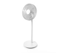 Stadler Form Ventilatore Finn, da pavimento e da tavolo con telecomando, funzione girevole, 8 velocità, timer da 1 a 8 ore, silenzioso ed efficiente dal punto di vista energetico, bianco