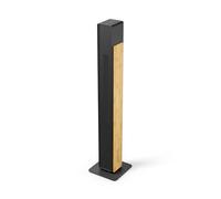 Stadler Form Ventilatore silenzioso Nick, ventilatore a torre con funzione girevole, 10 livelli di velocità, timer, con telecomando, per camera da letto, ufficio, soggiorno, con bambù naturale, nero