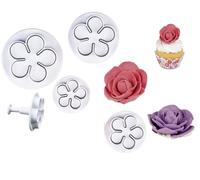 Stadter Rose e Fiori : set 4 stampi ad espulsione fondente