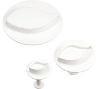 Stadter, set 3 tagliapasta con espulsore a forma di foglie, in plastica