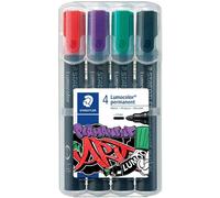 Stadtleler Lumocolor 352 Confezione da 4 pennarelli permanenti - asciugatura rapida - colori assortiti NEW