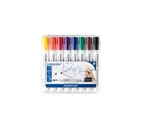 stae - dtler Lumocolor 351 Wp8 Marcatore Permanente Nero, Blu, Marrone, Verde, Arancione, Rosso, Viola, Giallo Tipo Di Punta 8 Pezzo[ i] (dtler Whiteb