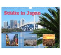 Städte in Japan (Wandkalender 2027 DIN A4 quer), CALVENDO Monatskalender