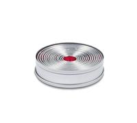 Städter 009073 - Scatola con 14 anelli tagliapasta in lamiera stagnata liscia, scatola ø 12 cm, dimensione degli anelli da ø 2,5 a ø 10,5 cm