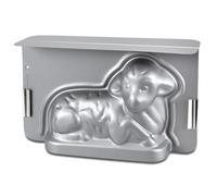 Städter 661769 - Stampo in metallo color argento, resistente a temperature fino a 230 °C, antiaderente, dimensioni: 36 x 22 x 9,5 cm, colore: Argento