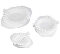 Städter 727014 Maul Tasche Set di 3 stampi per Empanadas, plastica, Bianco, 10 x 10 x 6 cm,