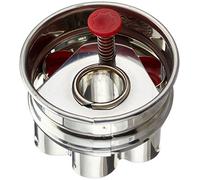 Städter 966308 Tagliapasta con espulsore Rosetta, Acciaio Inossidabile, Argento/Rosso, 4,8 x 4,8 x 4,8 cm