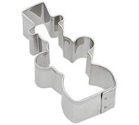 Staedter Acciaio Inossidabile stampini per Biscotti a Forma di Pupazzo di Neve, Argento, Acciaio Inossidabile, Silver, 7 cm