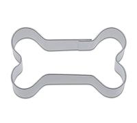 Staedter Bone Shape Cookie Cutter, Argento, Acciaio Inossidabile, Silver, 6.5 cm