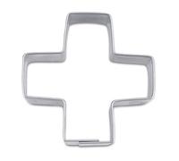 Staedter Cross o Plus Cookie Cutter, Argento, 4.5 cm