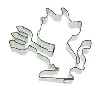 Staedter Devil Shape Cookie Cutter, Argento, Acciaio Inossidabile, Silver, 7 cm