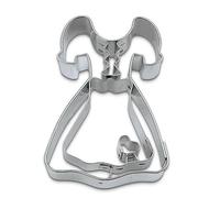Staedter Dirndl goffratura Cookie Cutter, Argento, 6.5 cm