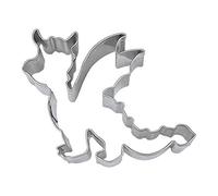 Staedter Dragon Shape Cookie Cutter, Argento, Acciaio Inossidabile, Silver, 10,5 cm