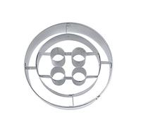 Staedter goffratura a Forma di Biscotti, Argento, Acciaio Inossidabile, Silver, 5 cm