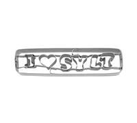Staedter goffratura a Forma di i Love Sylt Cookie Cutter, Argento