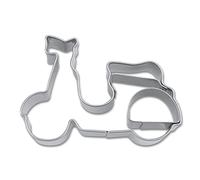 Staedter motorino goffratura Cookie Cutter, Argento, 5.5 cm