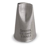 Staedter No. 61 Bent Punta di Petali di Rosa, Argento, 10 mm