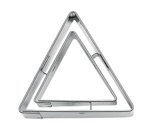 Staedter Pericolo e Prendere la Strada Giusta Shape Cookie Cutter, Argento