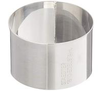 Staedter Regolabile Rotonda Dessert Anello, Argento, Acciaio Inossidabile, Silver, 5.5 x 3.5 cm