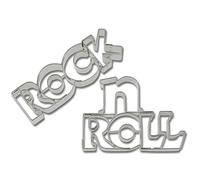 Staedter Rock 'N' Roll Lettering Cookie Cutter, Argento, Pezzi