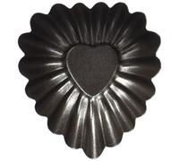 Staedter Set di 6 Cuori Piccolino 6,5 x 2 cm, Metallo, Marrone, 6.5 x 2 cm