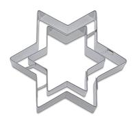 Staedter Stampini per Biscotti a Forma di Stella a 5 Punte, Argento, Acciaio Inossidabile, Silver, 9.5 cm