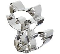 Stampini per Biscotti a Forma di Volpe in Rilievo, Argento, Acciaio Inossidabile, Silver, 8 cm