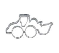 Staedter Stampino per Biscotti a Forma di Escavatore, 10 cm, Acciaio Inossidabile, Argento, 10 x 30 x 30 cm