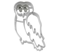 Staedter - Stampino per Biscotti a Forma di Gufo, in Acciaio Inox, Argento, 30 x 30 x 30 cm
