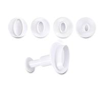 Städter Stampino per Biscotti, Plastica Acciaio Inossidabile, Bianco, 2,5 cm