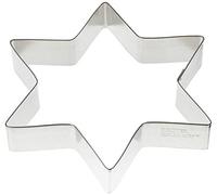 Staedter Stampo per Biscotti a Forma di Stella a 6 Punte, 18 x 3 cm, Stagno, Argento