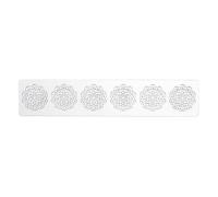 Staedter Tappetino Decorativo per Fiori, Gomma siliconica, Bianco, 39.5 x 8 x 30 cm