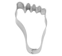 Staedter Tinplate Foot Shape Cookie Cutter, Argento, 9 cm
