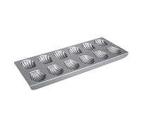 STÄDTER We love baking Madeleines - Stampo antiaderente, 35 x 14,5 cm, per 12 madeleine, ideale per cuocere con amore, in metallo di alta qualità