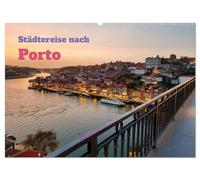Städtereise nach Porto (Wandkalender 2026 DIN A2 quer), CALVENDO Monatskalender: Die zweitgrößte Stadt Portugals fasziniert durch das historische ... am Fluss Douro und den berühmten Portwein.