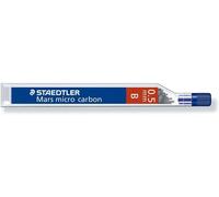 Staedtleler Mars Micro Carbon 250 Tubo di 12 miniere di grafite - Durezza B - Scatta 0,5 mm - Alta resistenza NEW