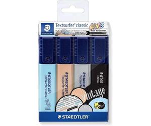 STAEDTLELER TEXTSURFER LASSIC 364 PACCHETTO DI 4 MARKER FLUORECENT - ESCENZA FAST - Scatta 1 - 5 mm circa - colori asso NEW