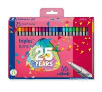 Staedtleler Triplus Finelliner 334 confezione da 25 pennarelli a punta fine - 0,3 mm - a base d'acqua - Colori assortiti - Colo NEW