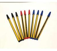 Staedtler [10 Pack] Noris Stick Penna a Sfera Confezione da 10 Pezzi, Nera,Blu e Rosso (multicolori)