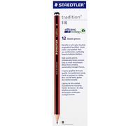 Staedtler 110 Tradition - Matita in legno di cedro, 110 B, confezione da 12