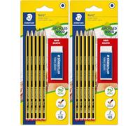 STAEDTLER 120 A SBKDST - Set de 5 Lápices HB con Goma de Borrar (Confezione da 2)