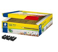 STAEDTLER 120 C144P1 - Matite Noris, set per la scuola con 144 matite,HB e 3 temperamatite
